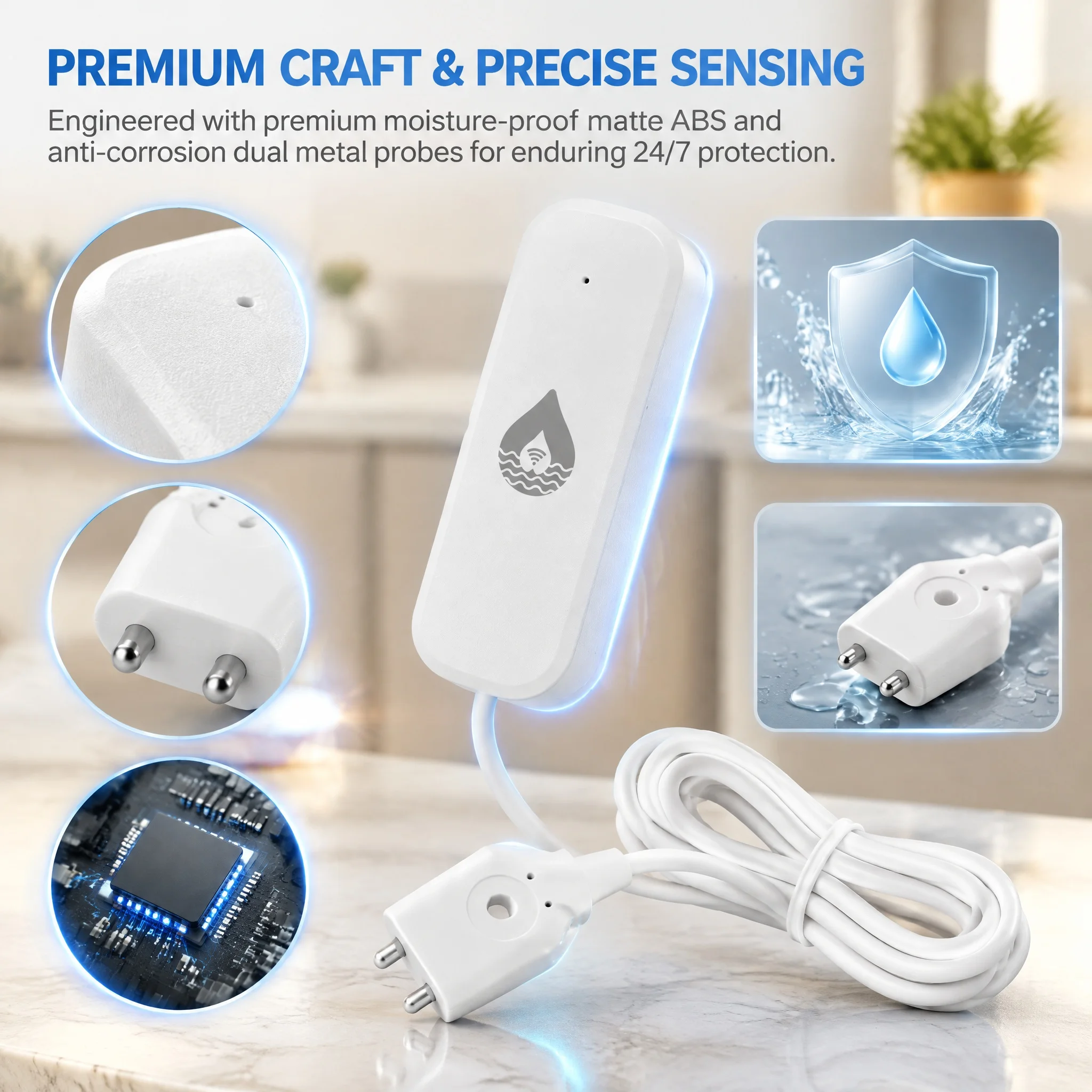 Home Assistant Tuya - Smart WiFi Water Leak Detector Tuya