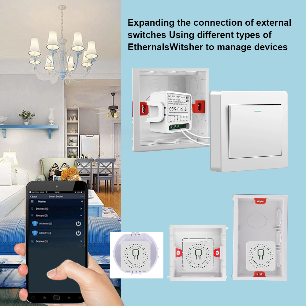 Tuya WiFi Smart Switch 1/2/3/4 - огляд і ціна Smart Relay Tuya