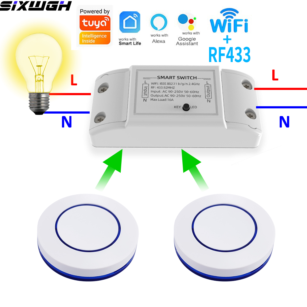 16A WiFi Tuya Smart Switch Wir - огляд і ціна Smart Relay Tuya