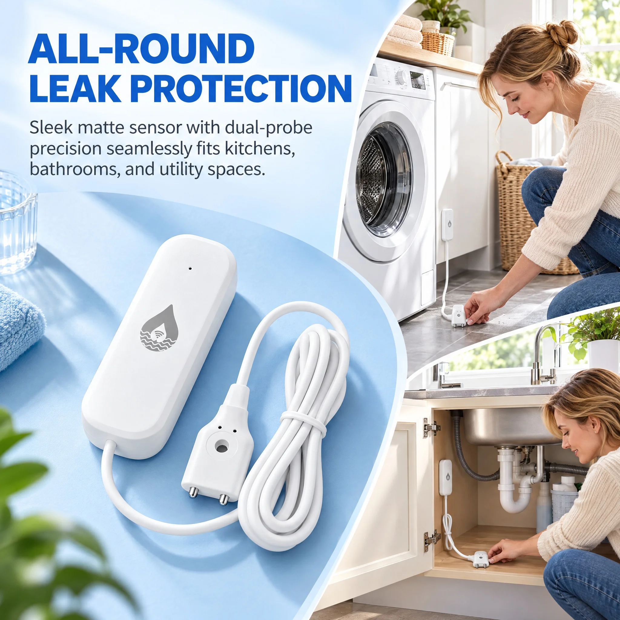 Smart WiFi Water Leak Detector - огляд і ціна Home Assistant Tuya